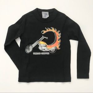 Wild Ones Black Dragon Chopper Long Sleeve Tee Shirt NEW 2T